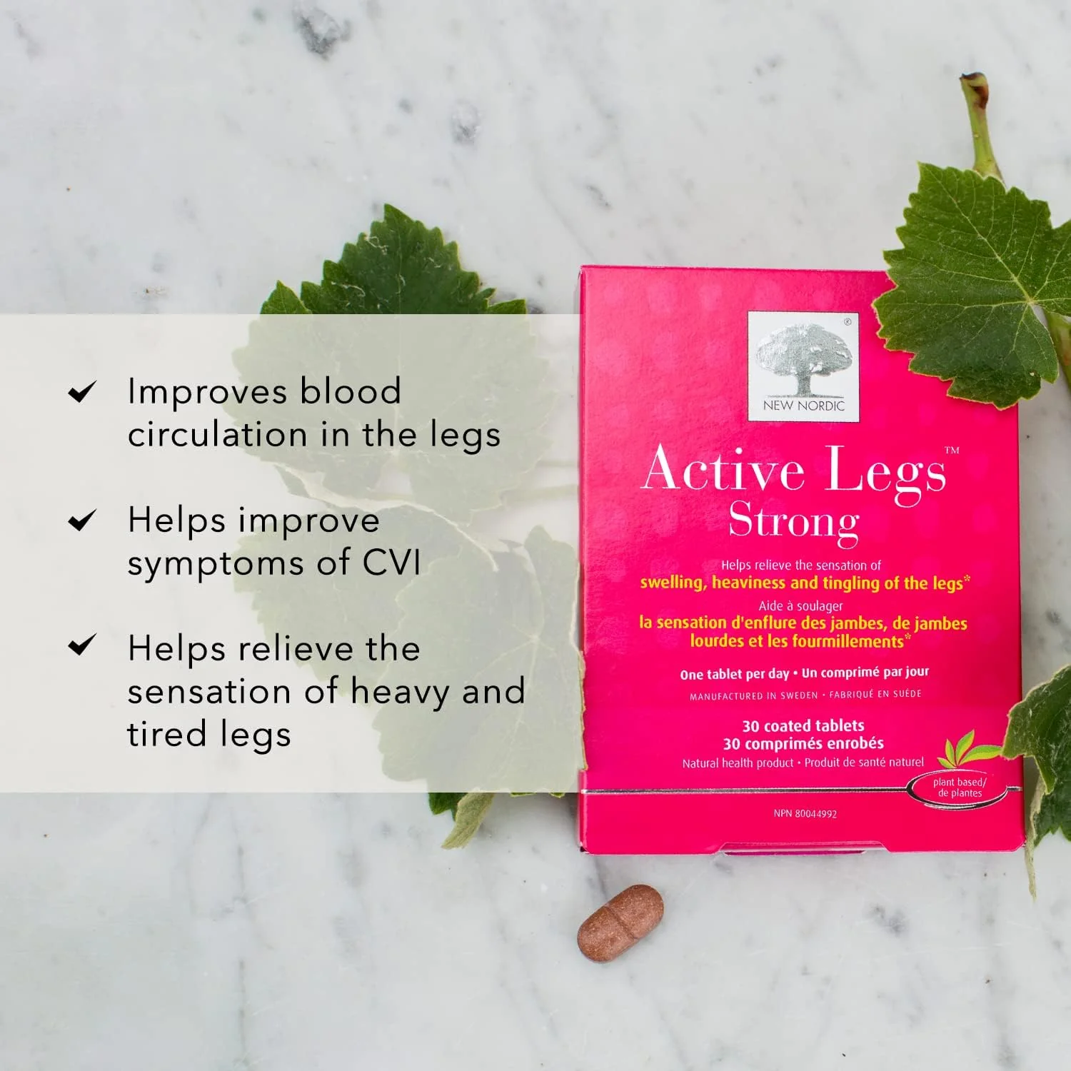 Active Legs™ Strong | New Nordic | 30 Coated Tablets - Image 5
