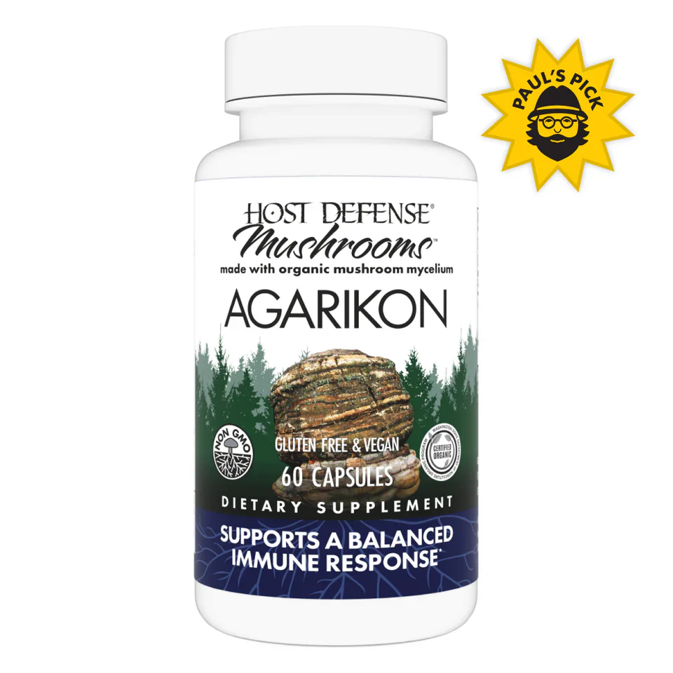 Agarikon by Host Defense® Mushrooms™ – Organic Fomitopsis officinalis Immune Support | 60 Capsules - Image 2