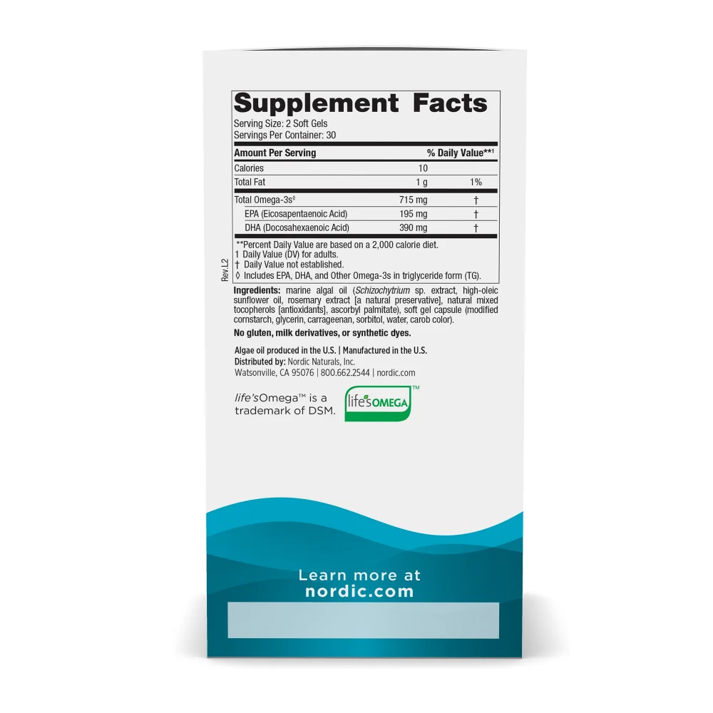 Algae Omega | Nordic Naturals® | 60 Softgel - Image 5