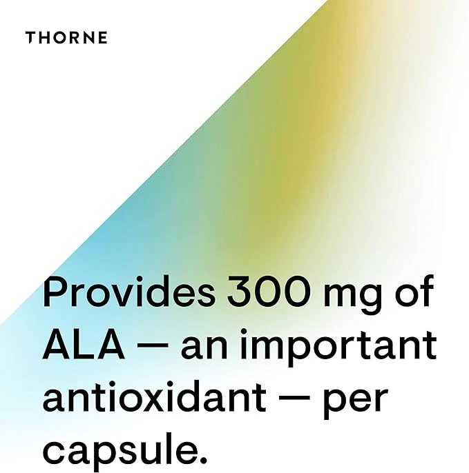 Alpha-Lipoic Acid by Thorne® – Antioxidant &amp; Cellular Support | 60 Capsules - Image 6