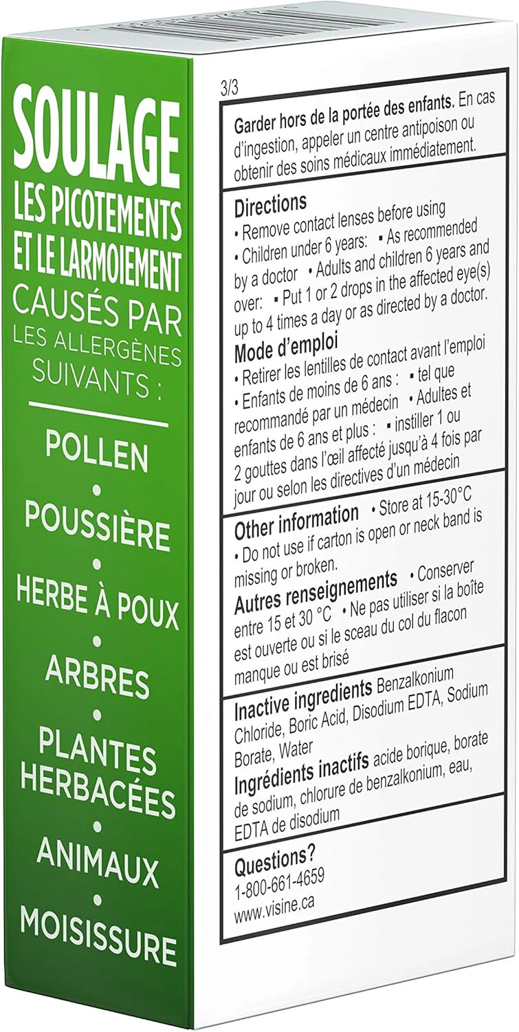 Antihistamine Advance Allergy Eye Drops|Visine |15 ml - Image 5
