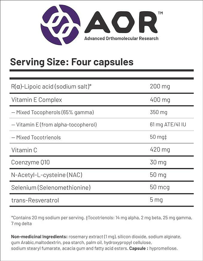 Antioxidant Synergy | AOR™ | 120 Capsules - Image 5