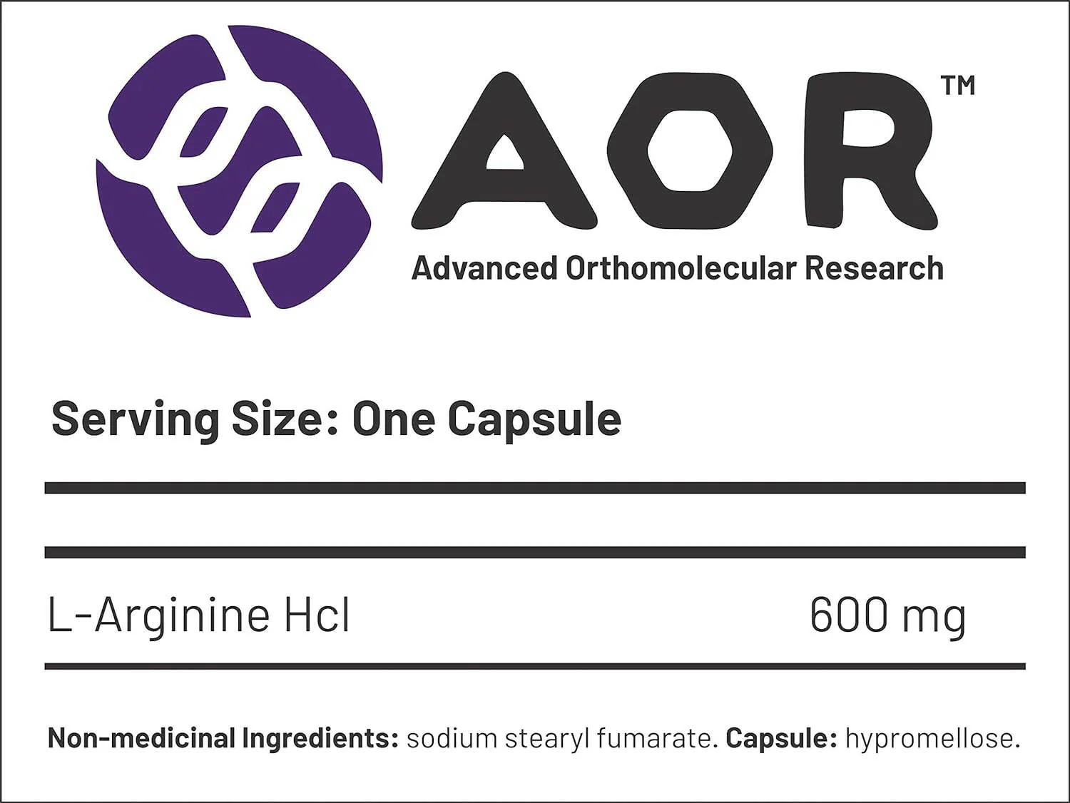 Arginine | AOR™ | 180 Capsules - Image 4