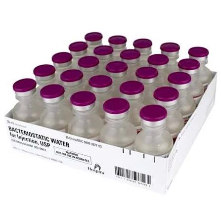 Bacteriostatic Water for Injection with Preservative by Hospira Pfizer® – Sterile Diluent for Injection | 30 mL Multi-Dose Vial - Image 3