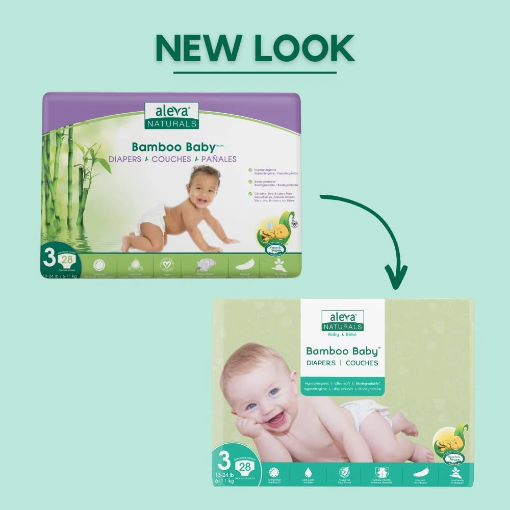 Bamboo Baby® Diapers by aleva® Naturals – Eco-Friendly, Chlorine-Free Baby Diapers | Various Sizes - Image 25