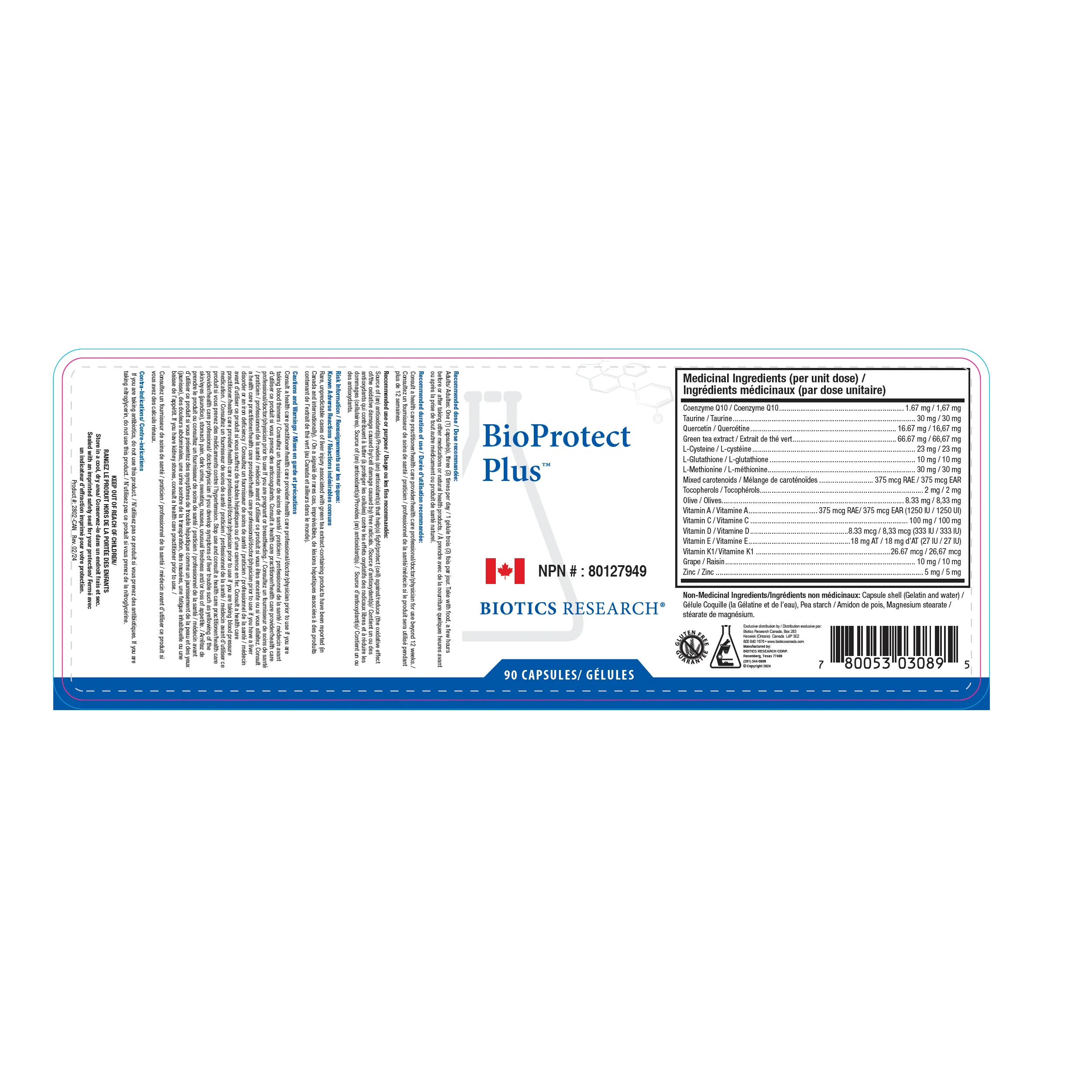 BioProtect Plus™ | Biotics Research® | 90 Vegetable Capsules - Image 3