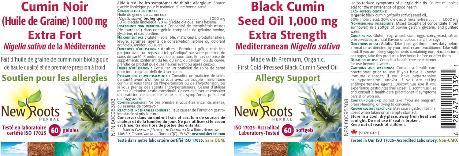Black Cumin | New Roots HERBAL® | 60 softgels - Image 6