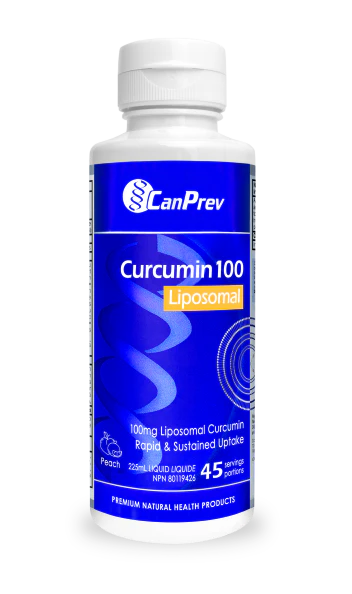 Liposomal Curcumin 100 - Peach | CanPrev® | 225 mL