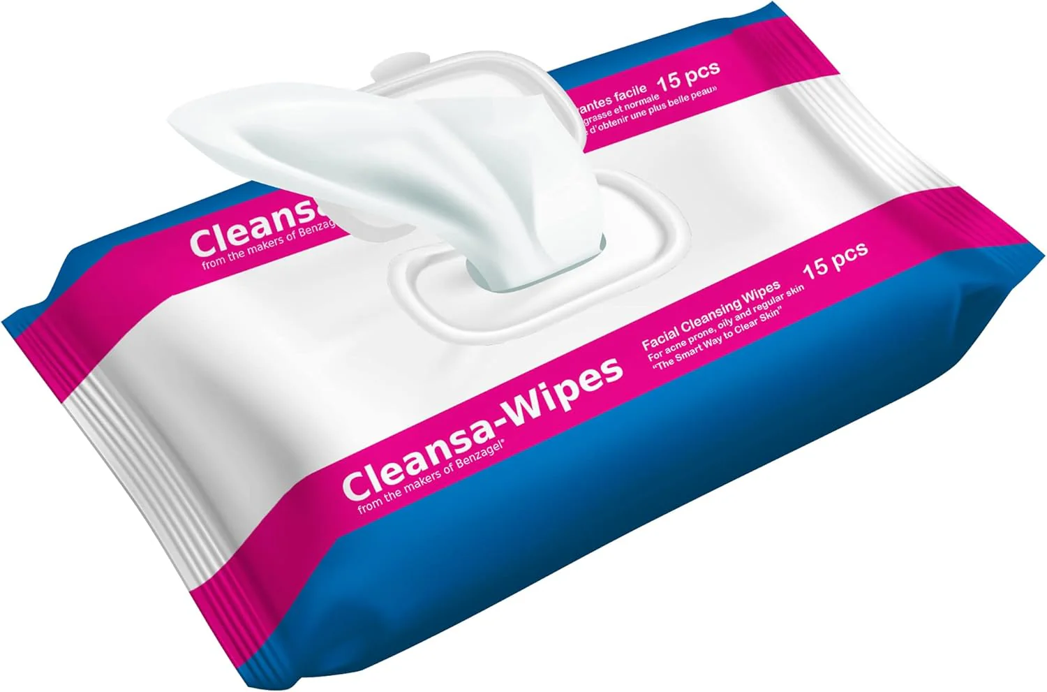 Cleansa-Wipes | Benzagel® | 15pcs/Pack - Image 2