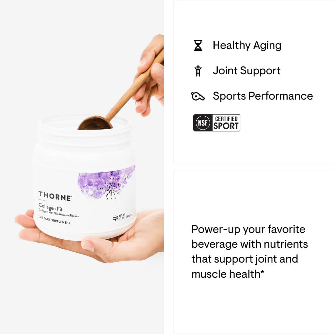 Collagen Fit (Powder) by Thorne® – Collagen Support for Strength & Recovery | 506 G (17.8 oz) Powder - Image 4
