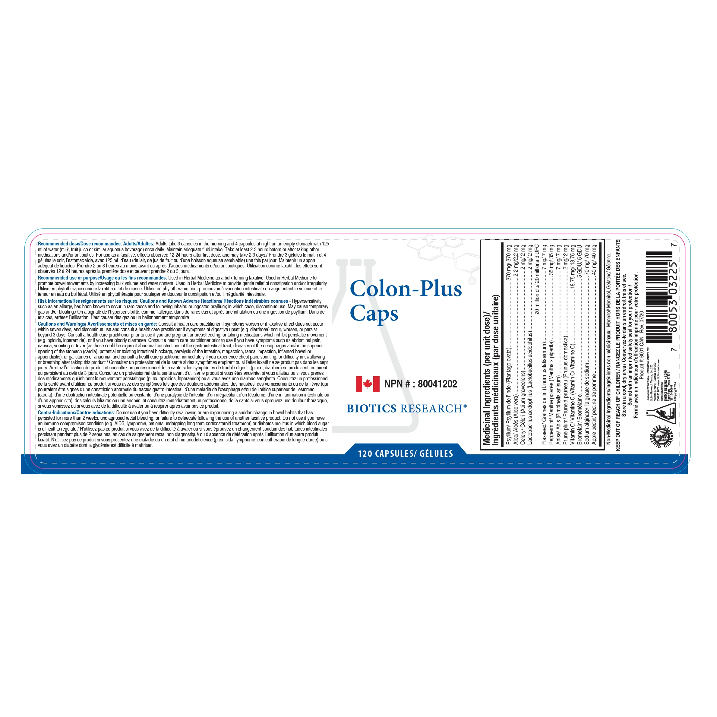 Colon Plus Caps™ by Biotics Research® – Fiber, Digestive & Bowel Regularity Support | 120 Capsules - Image 2