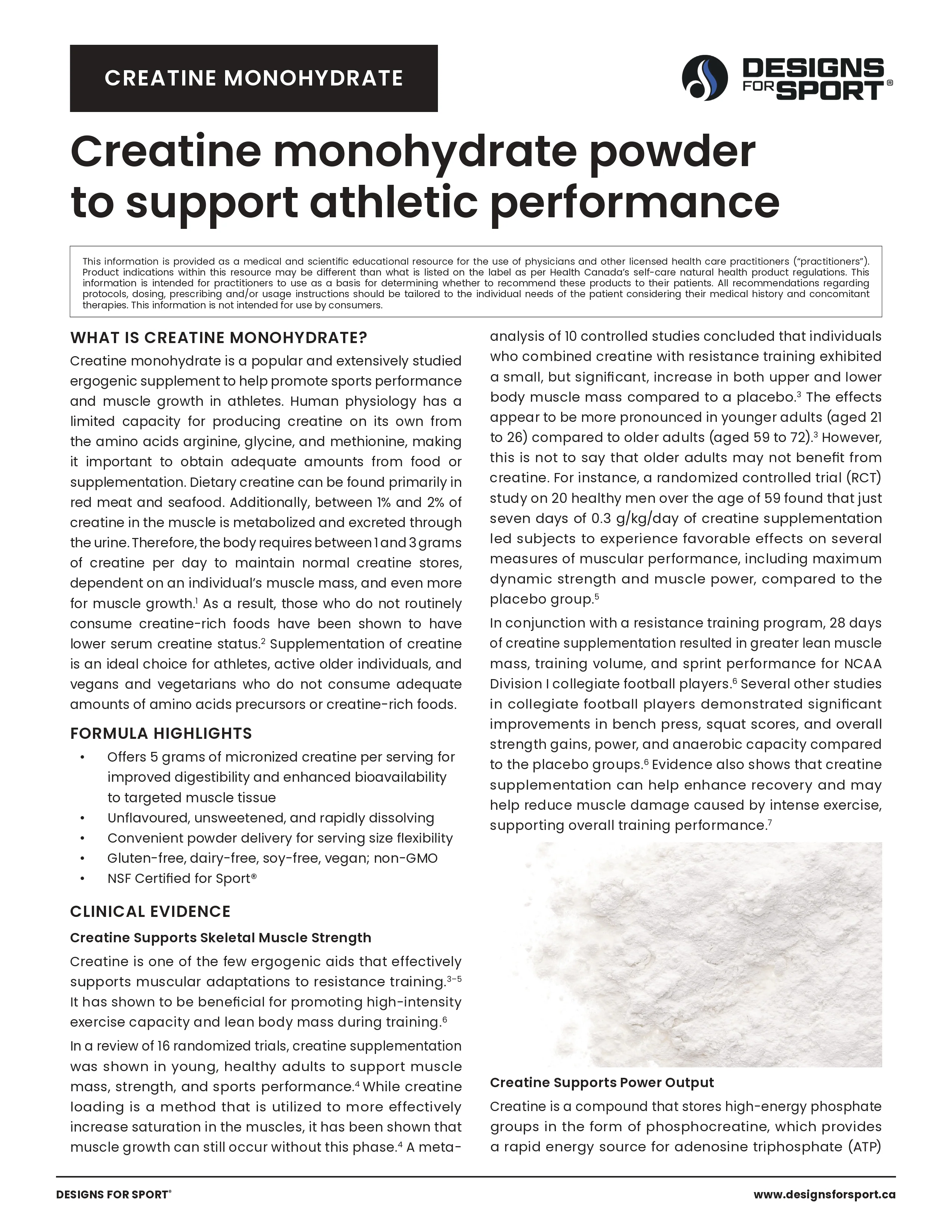 Creatine Monohydrate Powder | Designs for Sport® | 450 g (1 lb) - Image 8