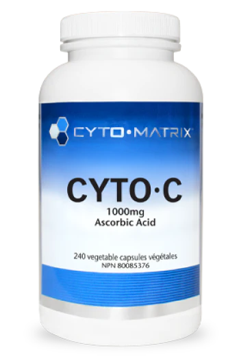Cyto-C 1000mg Ascorbic Acid | Cytomatrix® | 240 Vegetable Capsule