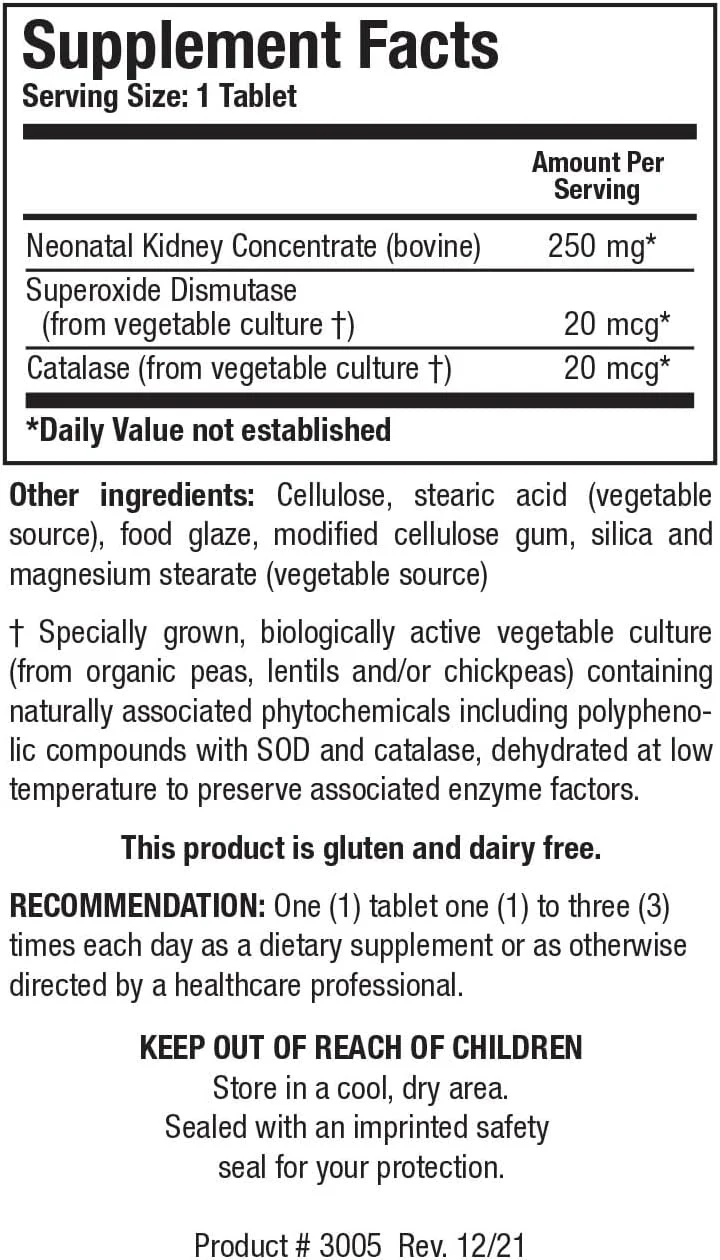 Cytozyme-KD | Biotics Research® | 60 Tablets - Image 3