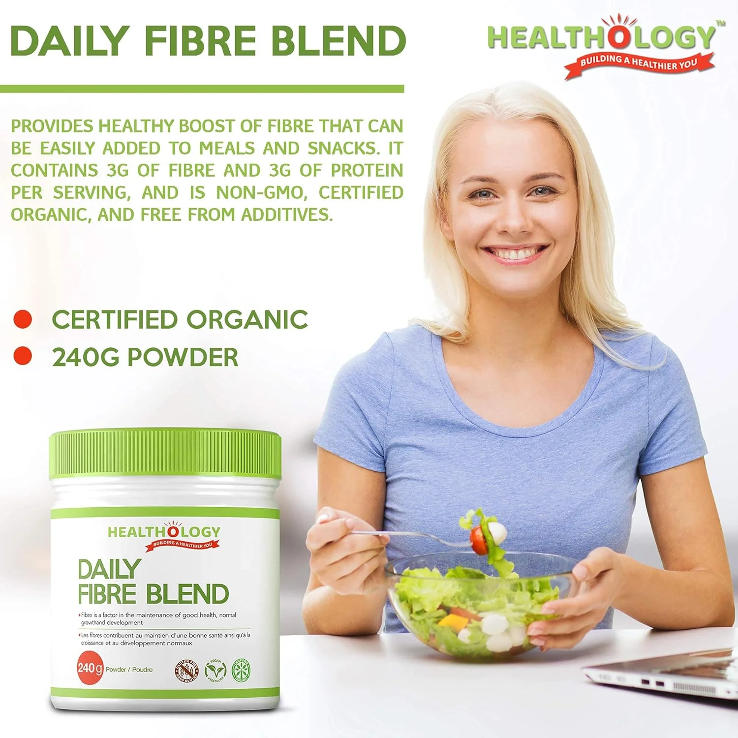 Daily Fibre Blend | Healthology™ | 240gr Powder - Image 6