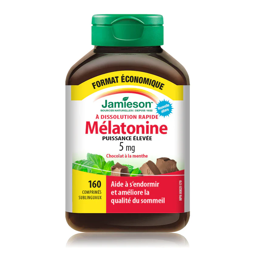 Fast Dissolving Melatonin 5mg  | Jamieson™ | 100 or 160 Tablets - Image 10