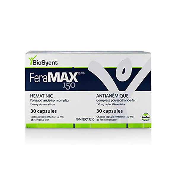 FeraMAX® Pd by BioSyent – Polydextrose Iron Supplement | 30 or 100 Capsules - Image 8