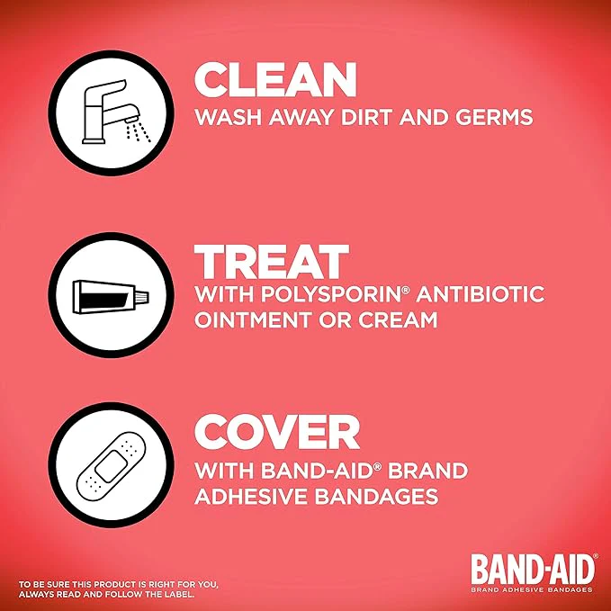 Flexible Fabric Bandages Value Pack by Band-Aid® – Durable, Flexible Wound Protection | 80 Count - Image 4