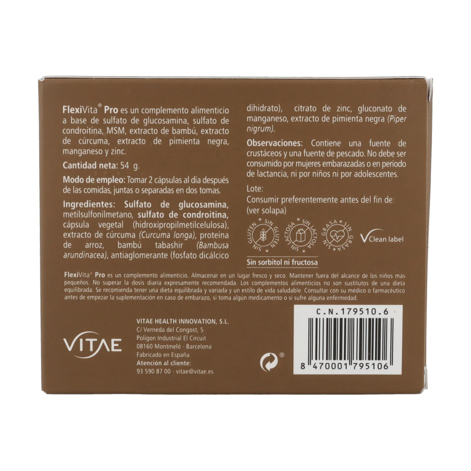 FlexiVita Pro | Vitae | 60 caps - Image 2