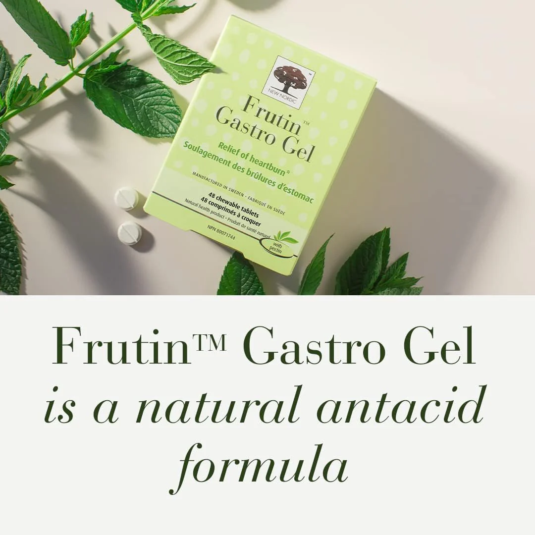 Frutin Gastro Gel by New Nordic – Sugar-Free Chewable Antacid for Heartburn Relief | 48 Tablets - Image 7