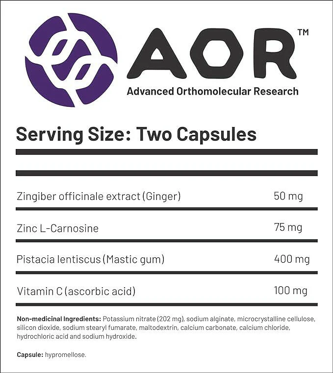 Gastro Relief 312 mg | AOR™ | 60 Capsules - Image 4
