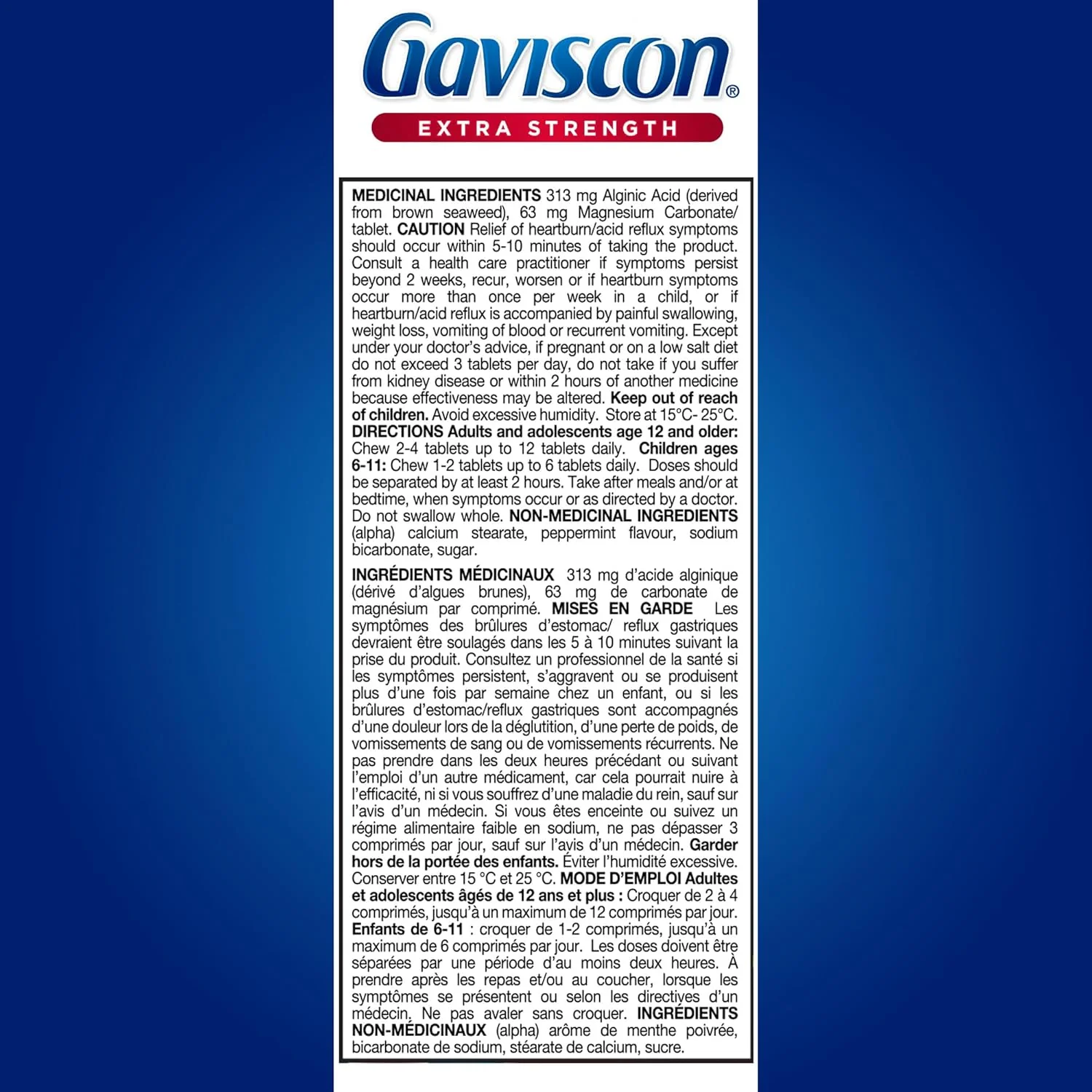 Chewable Foaming Antacid Tablets Extra Strength by Gaviscon® – Fast Heartburn & Acid Reflux Relief | Varous Sizes & Favours - Image 9