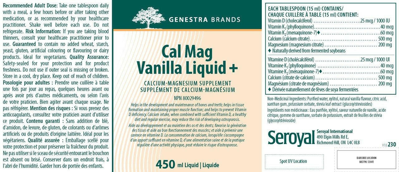 Cal Mag Vanilla Liquid Plus | Genestra Brands® | 450 mL - Image 8