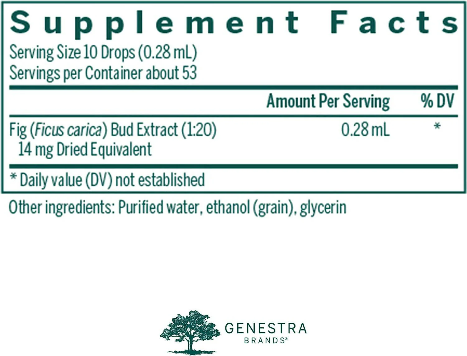 Fig Bud by Genestra Brands® – Gemmotherapy Digestive & Nervous System Support | 15 mL (0.5 fl oz) - Image 7
