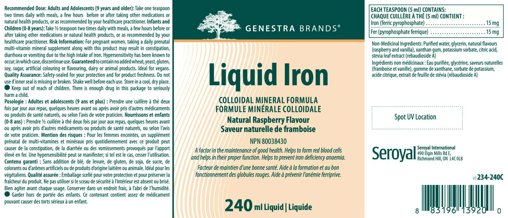 Liquid Iron by Genestra Brands® – Gentle, Highly Absorbable Iron Support | 240 mL or 480 mL - Image 7