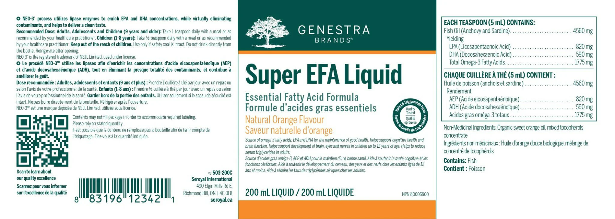 Super EFA Liquid by Genestra Brands® | Omega-3 & Omega-6 Essential Fatty Acids | Various Sizes & Flavours - Image 11