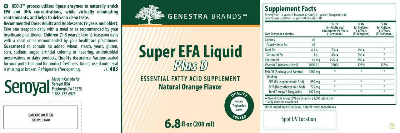 Super EFA Forte Liquid + D | Genestra Brands® | 200 mL or 500 mL - Image 11