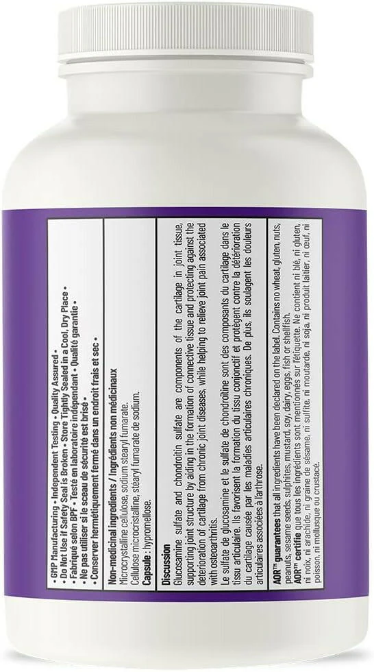 Glucosamine & Chondroitin | AOR™ | 120 Capsules - Image 3