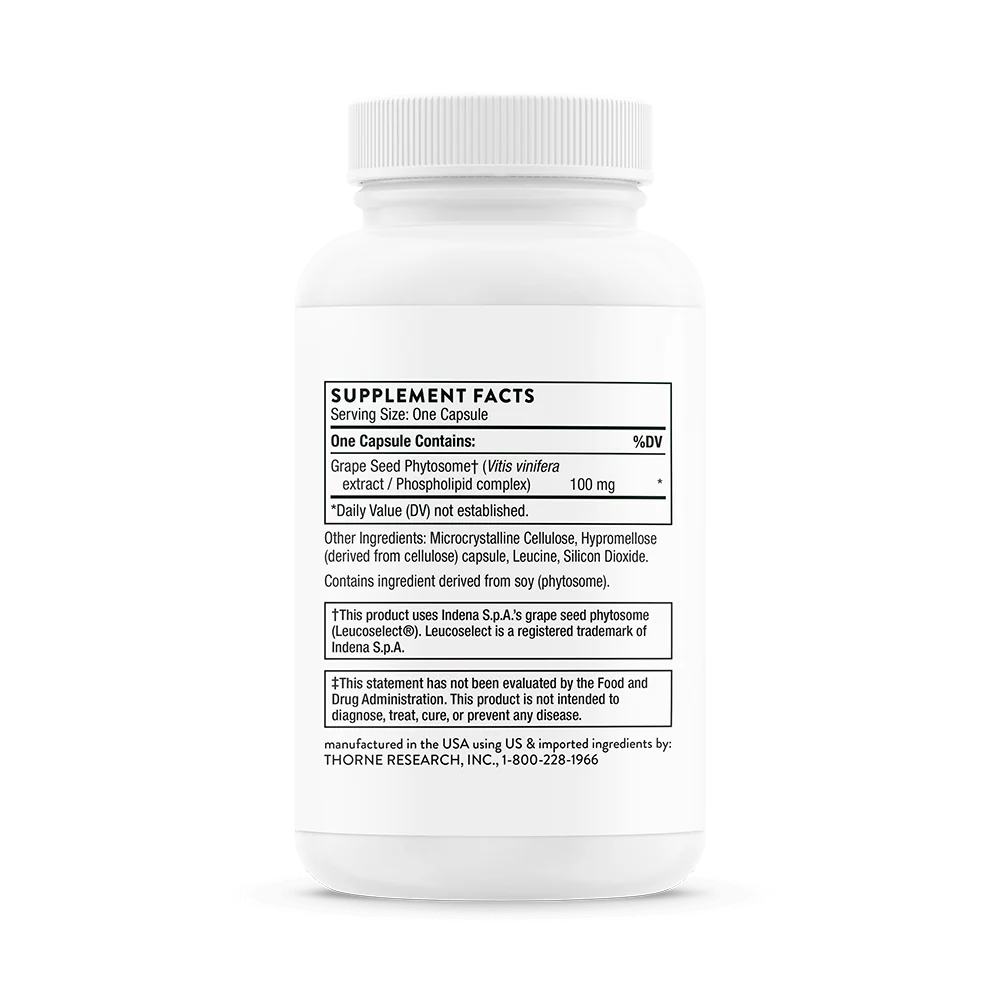Grape Seed Extract | Thorne® | 60 Capsules - Image 3