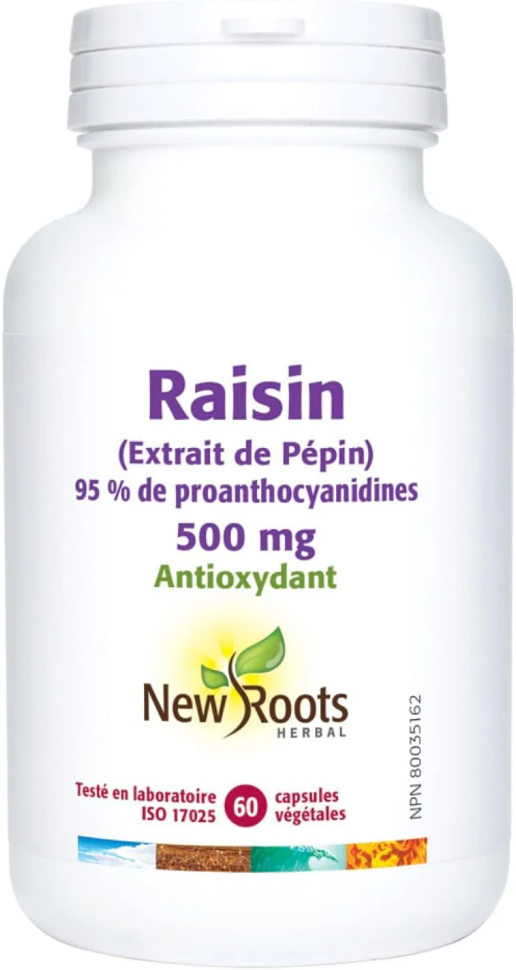Grapeseed Extract 500 mg | New Roots HERBAL® | 60 Veg Capsules - Image 2