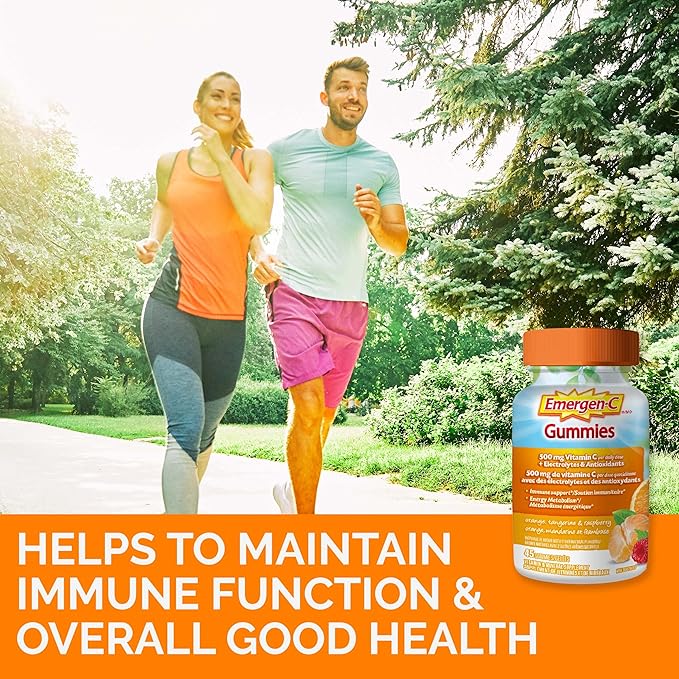 Orange, Raspberry & Tangerine | Emergen-C® | 45 Gummies - Image 5
