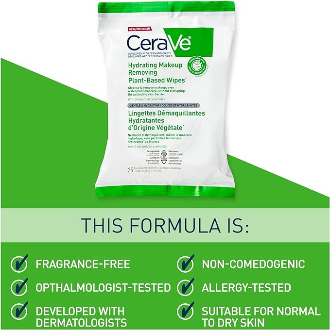 Hydrating Makeup Removing | CeraVe® | 25 Wipes - Image 4