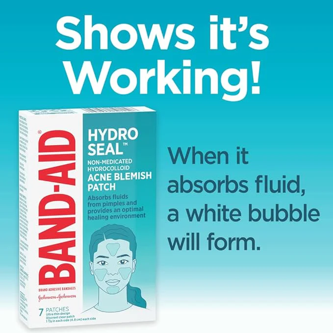 HYDRO SEAL™ Non-Medicated Hydrocolloid Acne Blemish Patches | BAND-AID® | 7 Count - Image 3