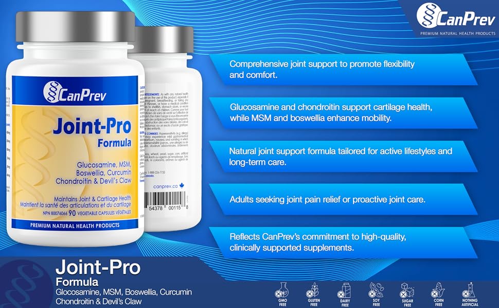 Joint-Pro™ Formula by CanPrev – Advanced Joint & Cartilage Support | 90 Veg Capsules - Image 3