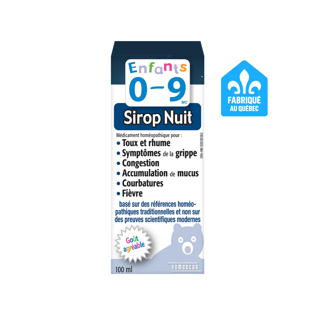 Kids 0-9 Night Syrup | HOMÉOCAN | 100 or 250 mL - Image 2