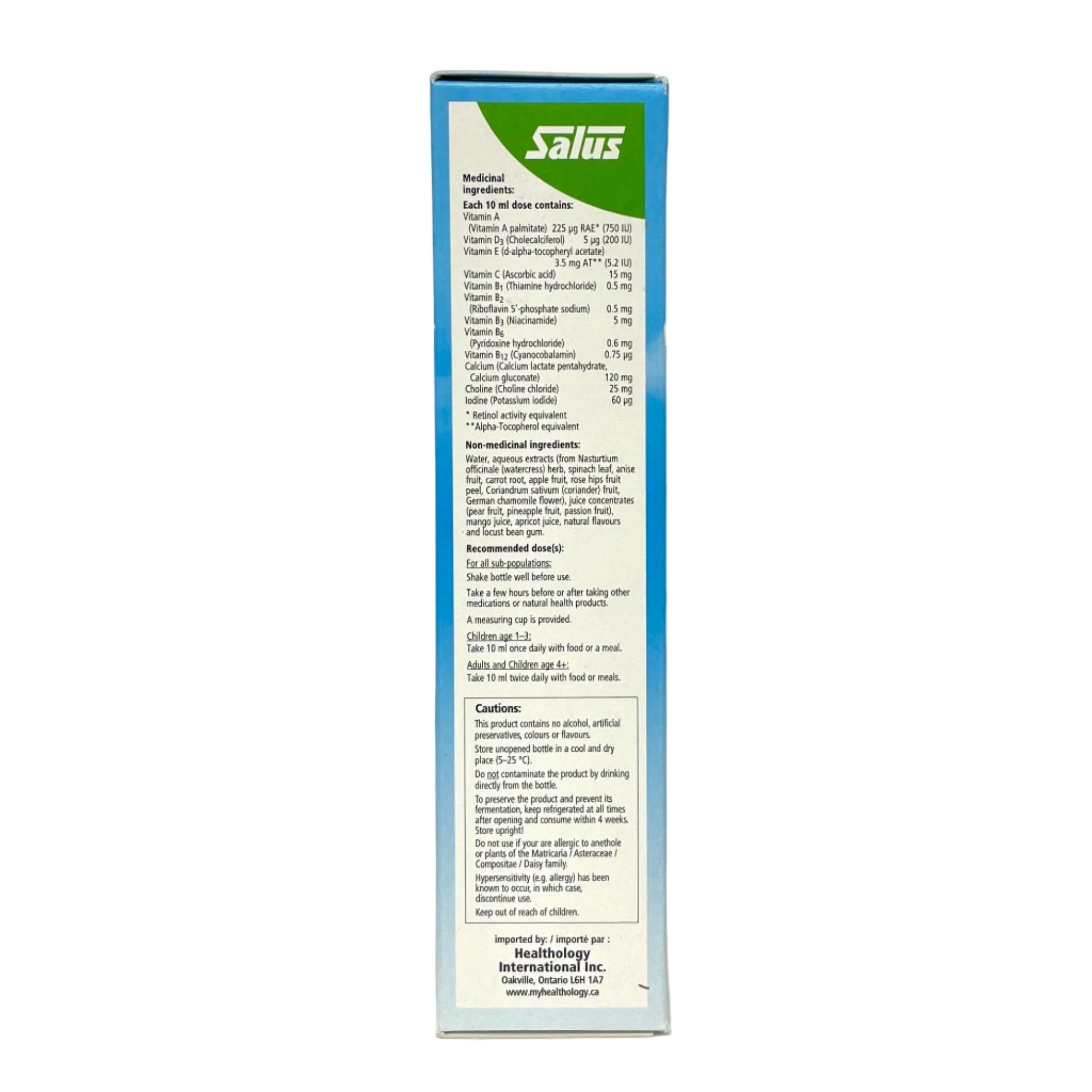Kindervital Multivitamin | Salus | 250 mL or 500 mL - Image 3