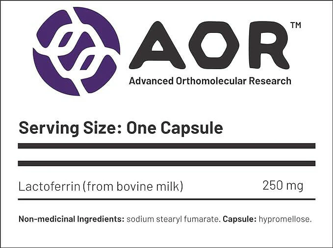 Lactoferrin-250 by AOR™ – Immune, Iron-Binding & Antioxidant Support | 60 Capsules - Image 4