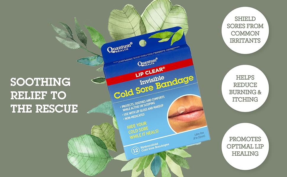 Invisible Cold Sore Bandage | Lip Clear® | 12 Bandages - Image 2