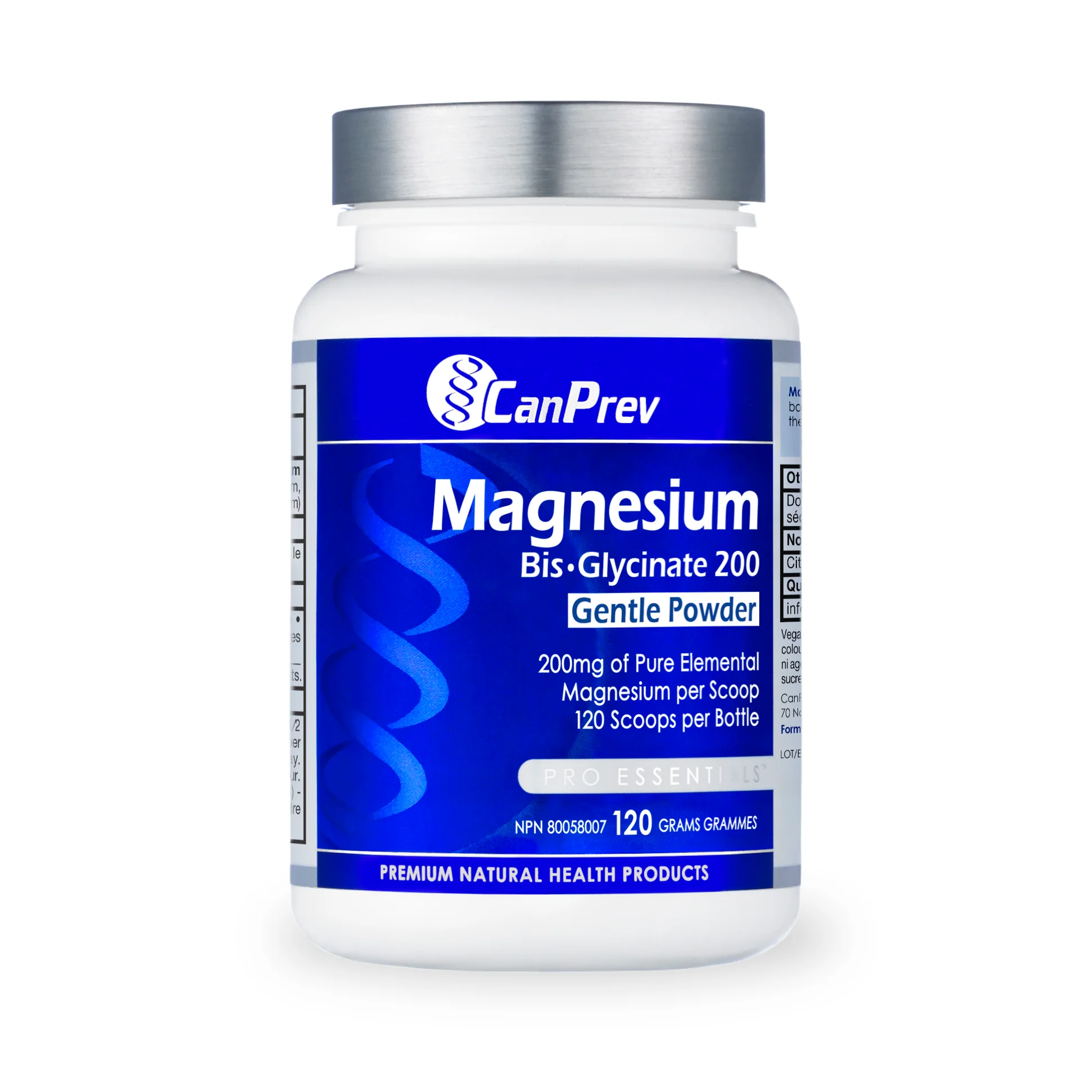 Magnesium Bis-Glycinate 200 Gentle by CanPrev® | Highly Absorbable Magnesium Support | Capsules or Powder - Image 4