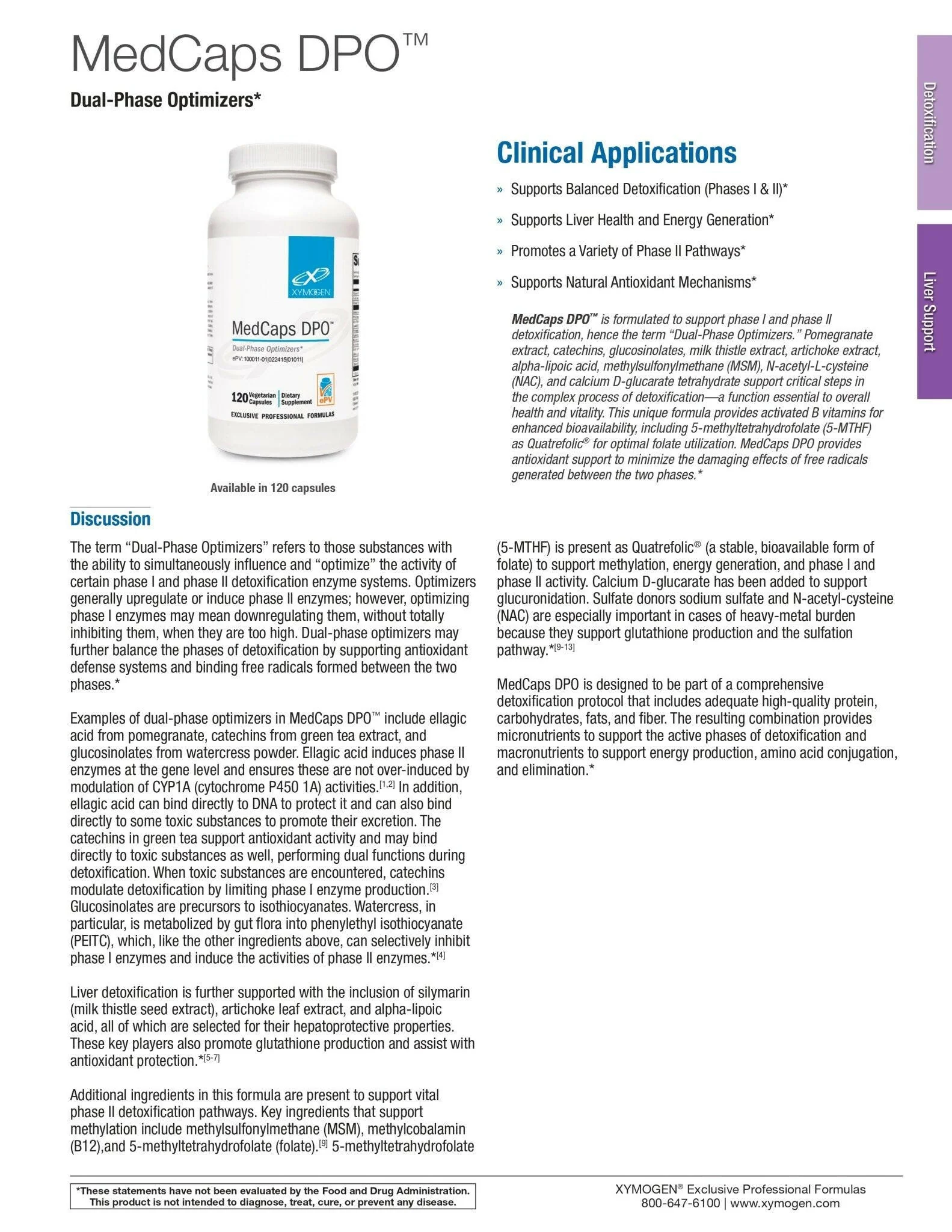 MedCaps DPO™ | Xymogen® | 120 Capsules - Image 3