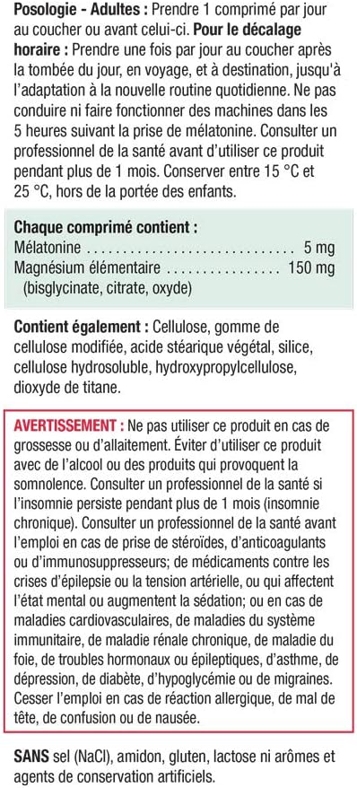 Melatonin with Magnesium | Jamieson™ | 60 Tablets - Image 4