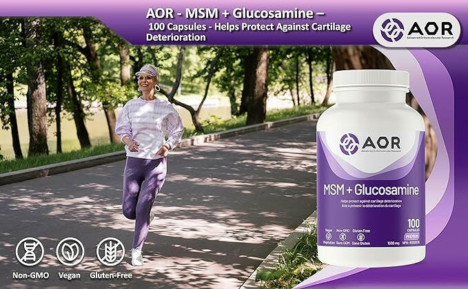 MSM + Glucosamine | AOR | 100 Capsules - Image 4