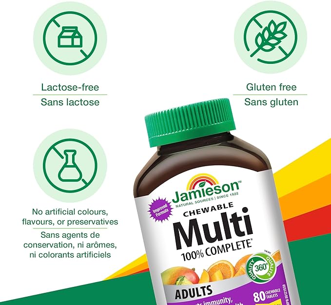 Chewable Multi | Jamieson™ | 80 Chewable Tablets - Image 2