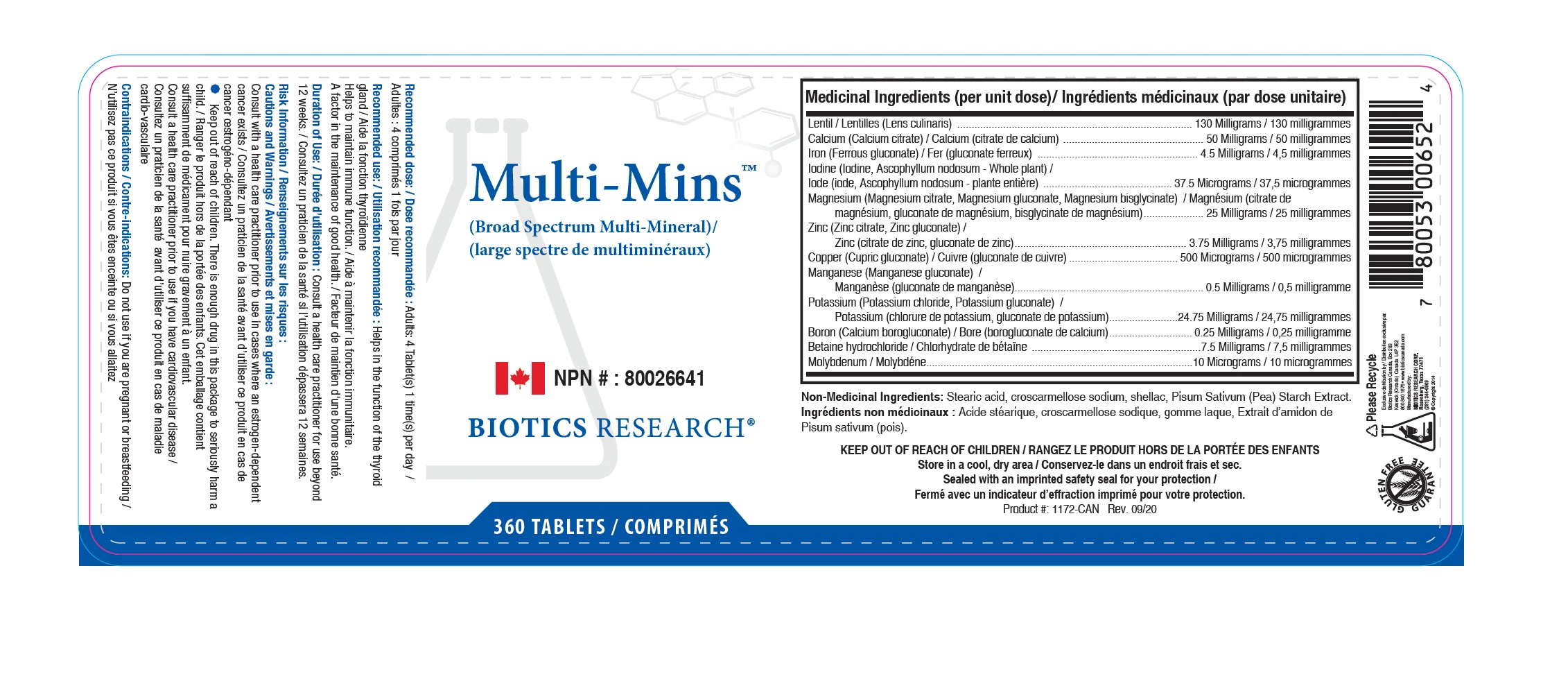 Multi-Mins by Biotics Research® – Full Spectrum Mineral Complex | 120 or 360 Tablets - Image 7