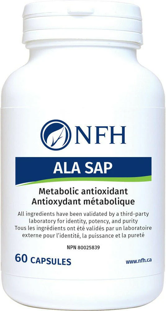ALA SAP by NFH® – Alpha Lipoic Acid Antioxidant Support | 60 Capsules