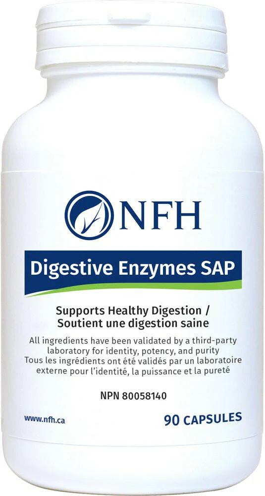Digestive Enzymes SAP by NFH – Digestive Support | 90 Capsules